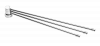Полка-веер нерж.для полотенцесушителя  Лесенка D32 (на колпачок) L-500мм